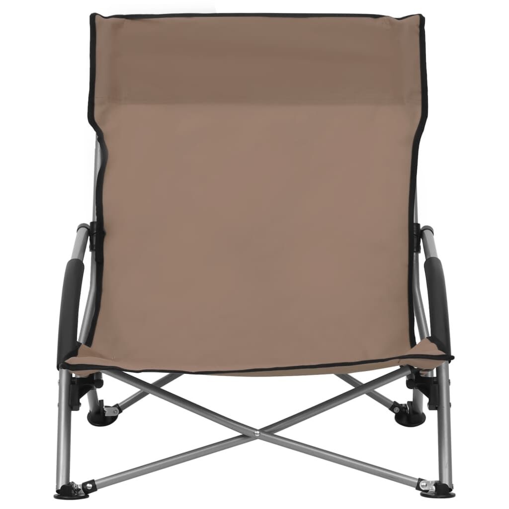 Strandstoelen (2x) Taupe - Inklapbaar - 40% Korting!