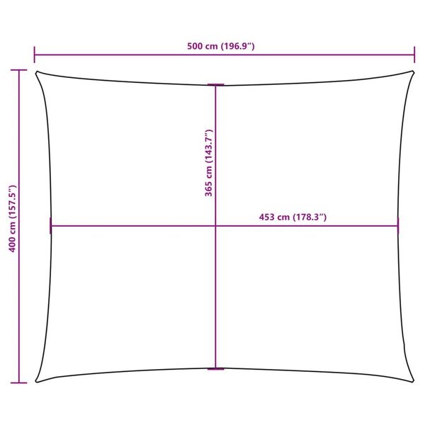 VidaXL Zonnescherm Rechthoek Beige 4x5m - 35% Korting!