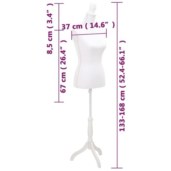 Etalagepop Torso Vrouw Wit - 35% Korting!