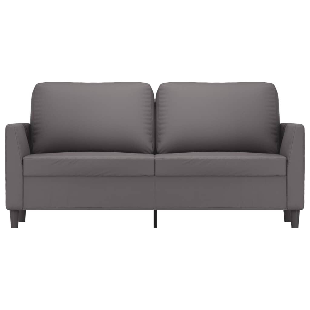 vidaXL Tweezitsbank Grijs Kunstleer - 40% Korting!