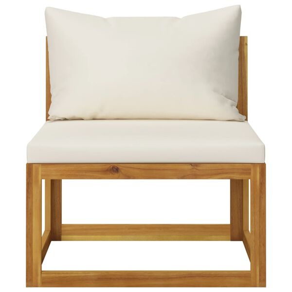 VidaXL Loungeset Acaciahout Crème - 40% Korting! Zo Goed Als Nieuw!