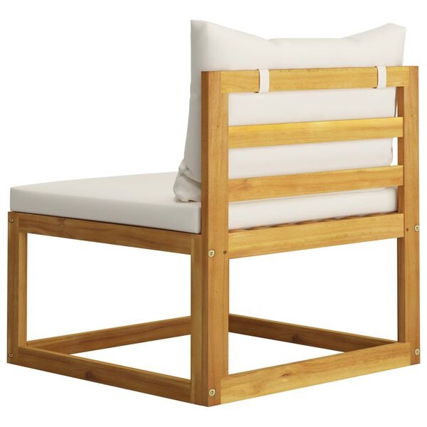 VidaXL Loungeset Acaciahout Crème - 40% Korting! Zo Goed Als Nieuw!