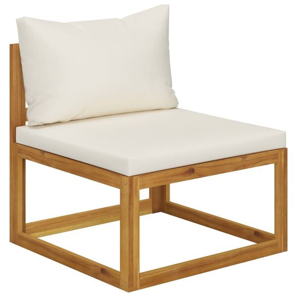 VidaXL Loungeset Acaciahout Crème - 40% Korting! Zo Goed Als Nieuw!