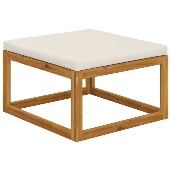 VidaXL Loungeset Acaciahout Crème - 40% Korting! Zo Goed Als Nieuw!