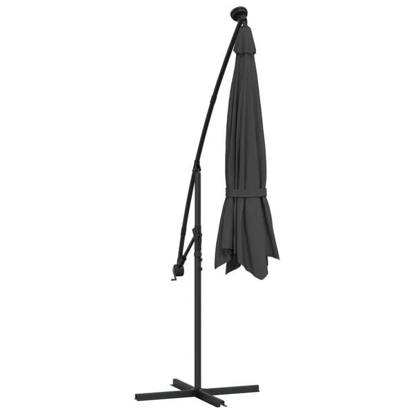 VidaXL Zweefparasol LED 300cm Antraciet - 47% Korting!
