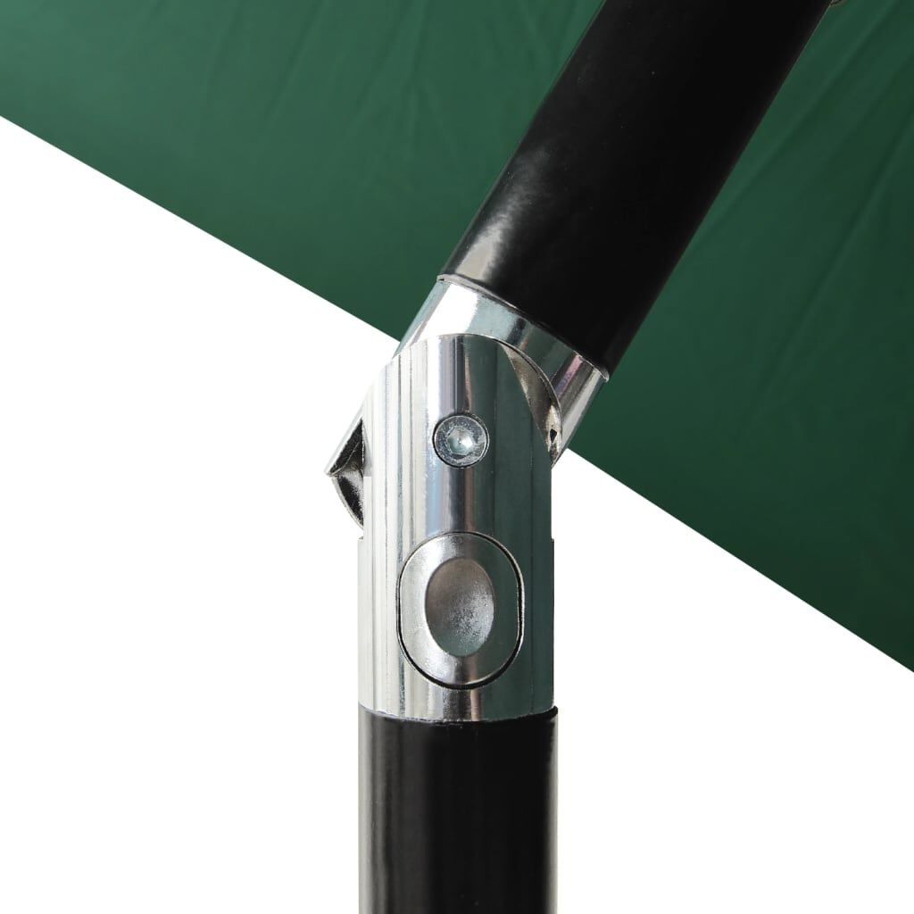 vidaXL Parasol met LED's 2x3m Groen - 51% Korting!