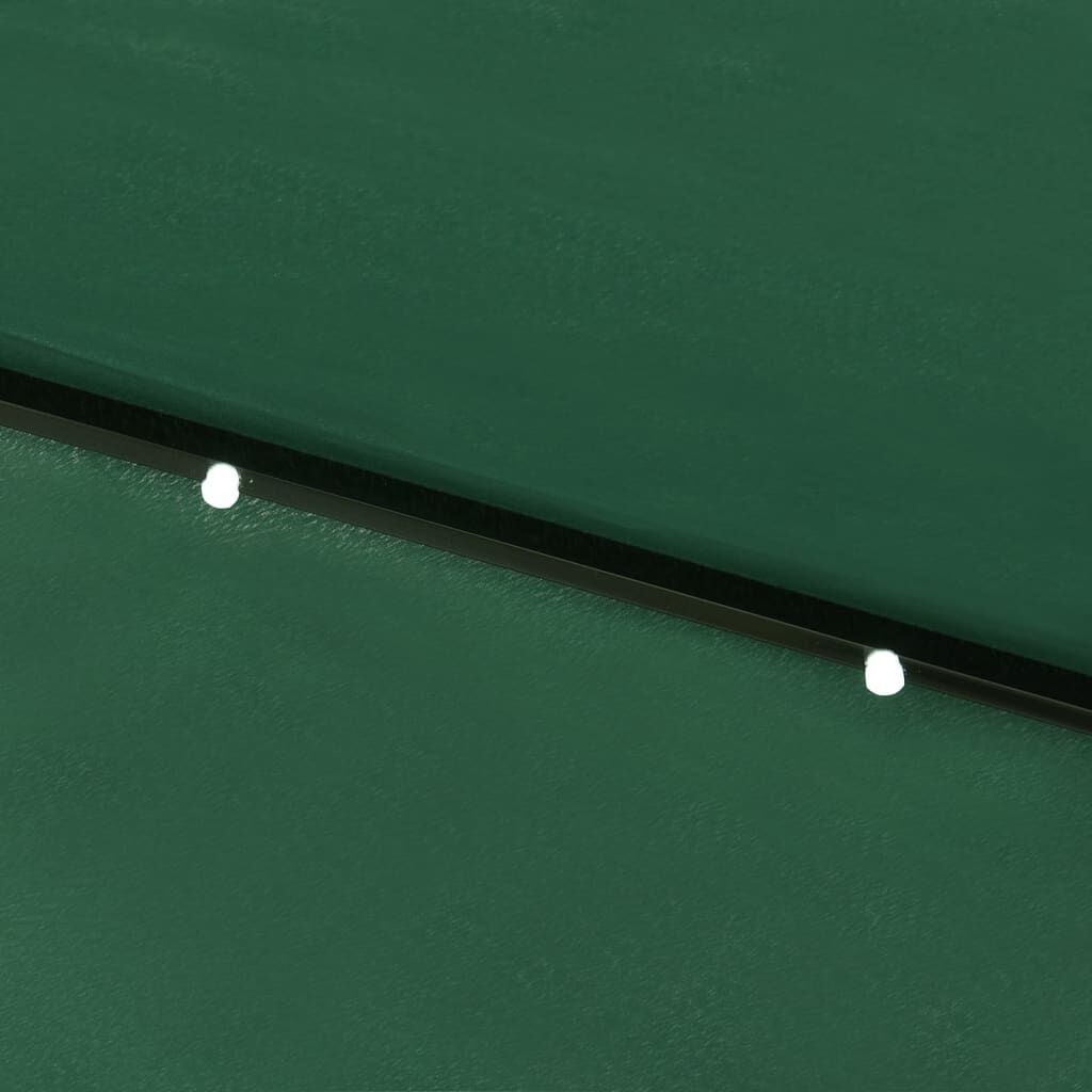 vidaXL Parasol met LED's 2x3m Groen - 51% Korting!