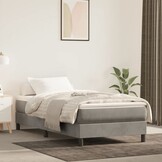 VidaXL Bedframe 80x200cm Lichtgrijs Fluwelen Bed - 46% Korting!