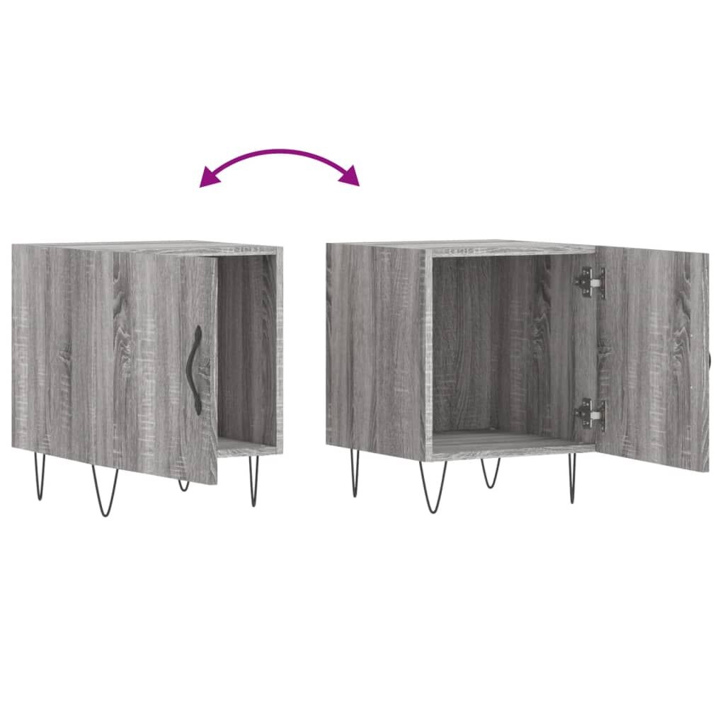 Nachtkastje Grijs Sonoma Eiken 40x40x50cm - 35% Korting!