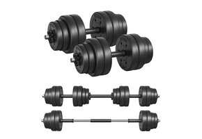 Halterset 30kg - Zwart - Verstelbaar - Dames/Heren - 40% Korting!