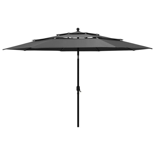Parasol 3.5m Antraciet - 51% Korting! Zo Goed Als Nieuw