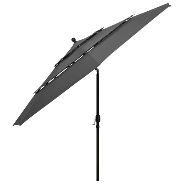 Parasol 3.5m Antraciet - 51% Korting! Zo Goed Als Nieuw