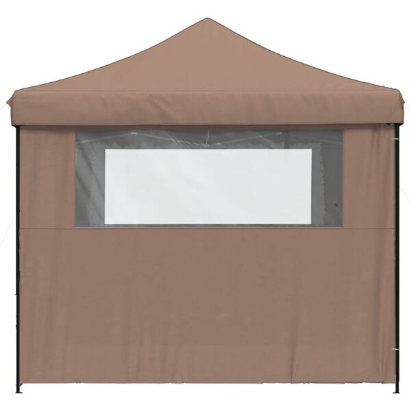 Inklapbare Partytent Bruin m. Zijwanden -40%! Zo Goed Als Nieuw