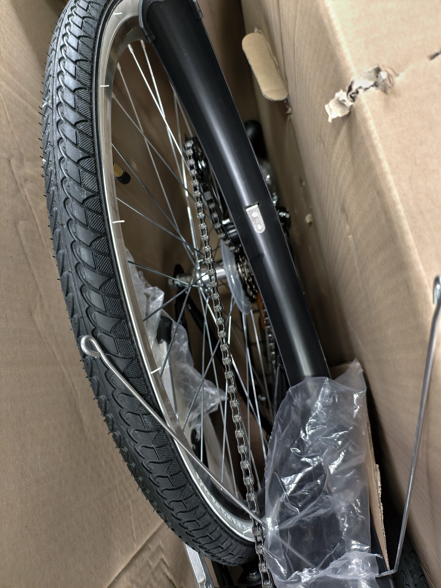 Damesfiets 28 inch, 7 versnellingen - Zwart - Gebruikt