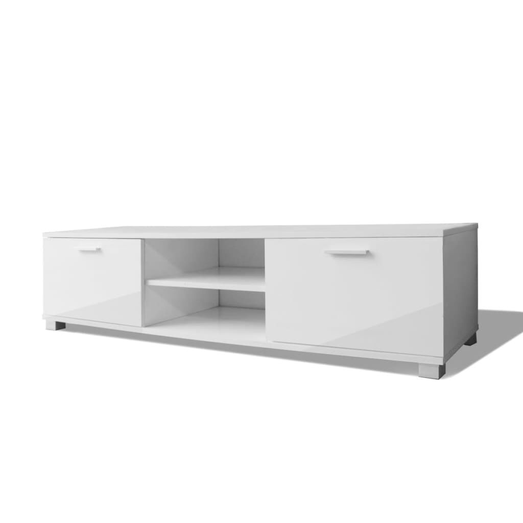 vidaXL TV-Meubel Hoogglans Wit 140cm - 35% Korting!