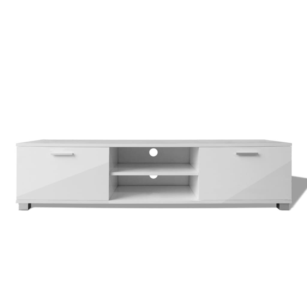 vidaXL TV-Meubel Hoogglans Wit 140cm - 35% Korting!