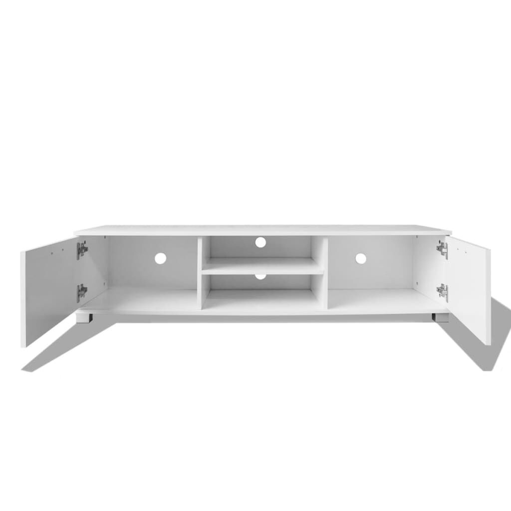 vidaXL TV-Meubel Hoogglans Wit 140cm - 35% Korting!