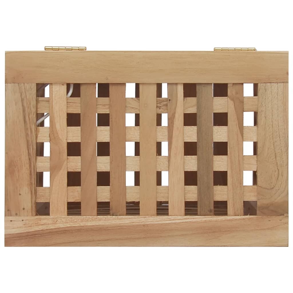 vidaXL Teakhouten Wasmand 35x25x60cm - 55% Korting!