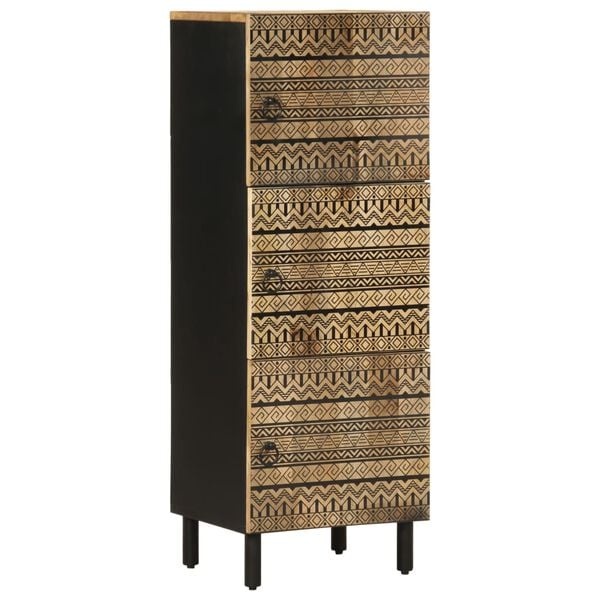 vidaXL Hoge Kast Mango - 40x33,5x110cm - 55% Korting!