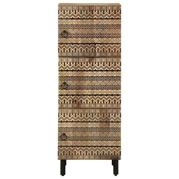vidaXL Hoge Kast Mango - 40x33,5x110cm - 55% Korting!