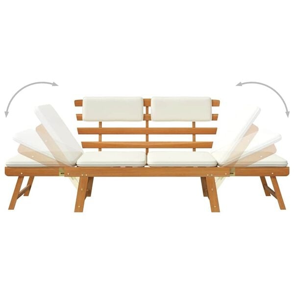 VidaXL Tuinbank/Ligbed Acaciahout 190cm - 40% Korting!