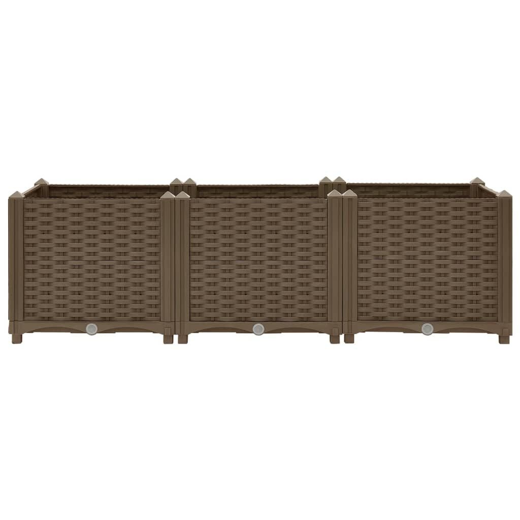 vidaXL Plantenbak verhoogd 120x40x38 cm polypropyleen