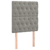 vidaXL Hoofdborden 2x Lichtgrijs Fluweel 80cm - 46% Korting!