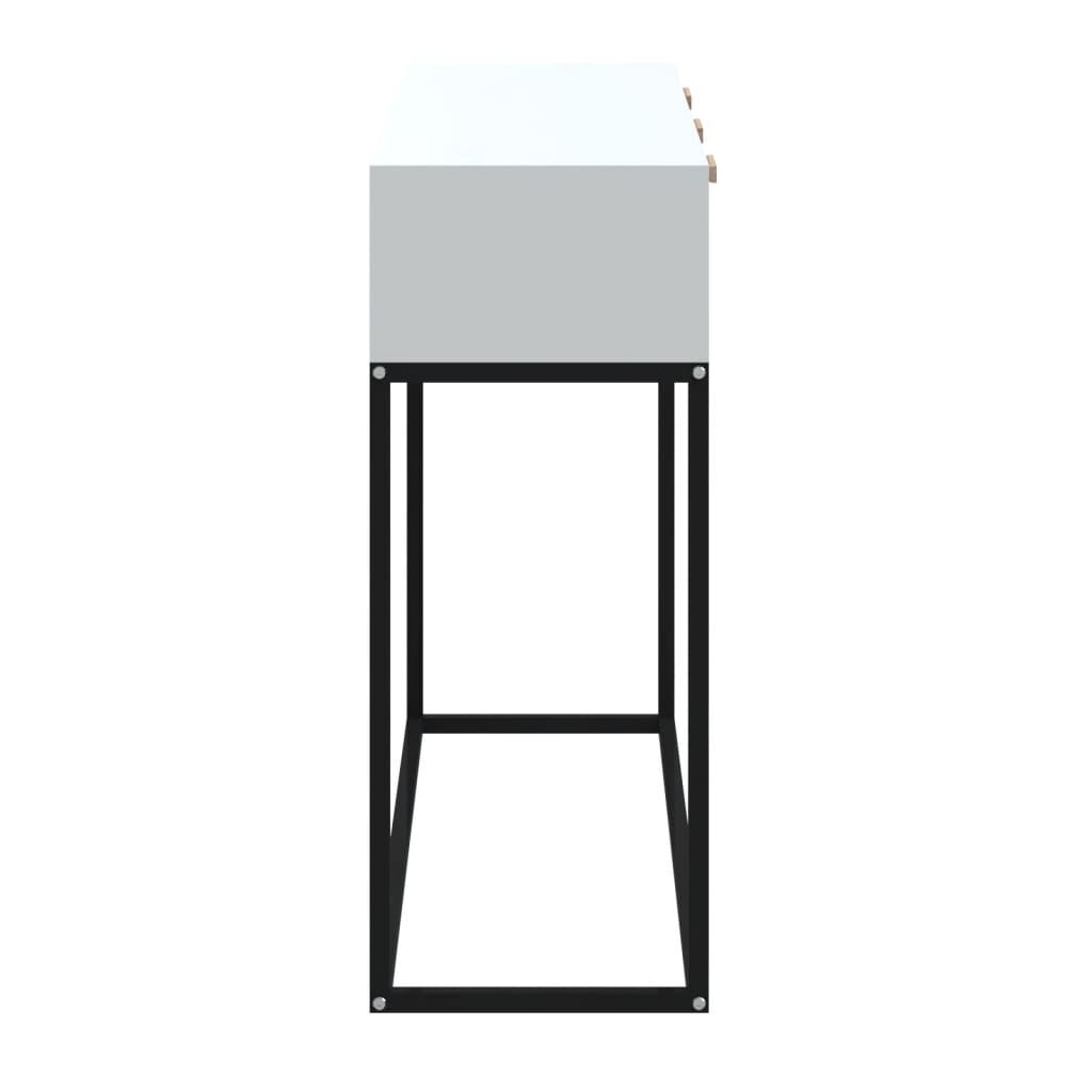 Wandtafel Wit Hout/IJzer 105cm - 40% Korting! (Retour)