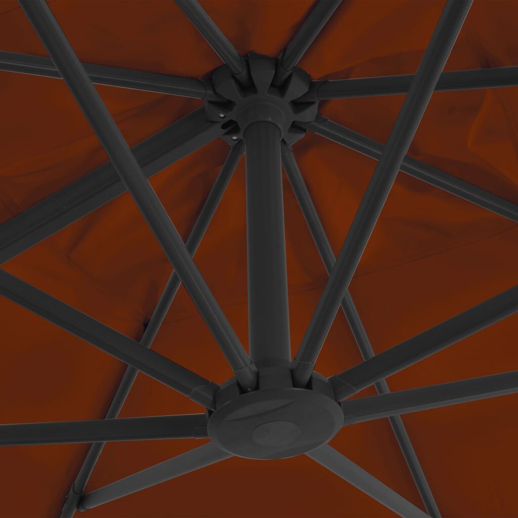 Zweefparasol 300x300 Terracotta - 46% Korting! (Retour)