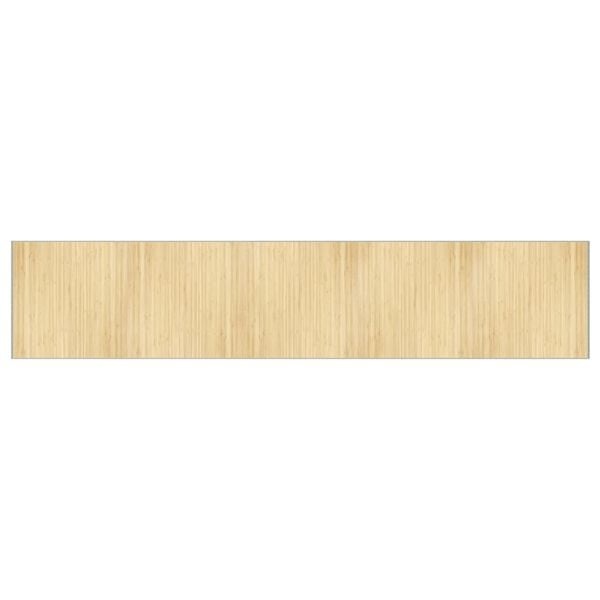 Bamboe Vloerkleed 100x1000cm Lichtnaturel -55% Korting!