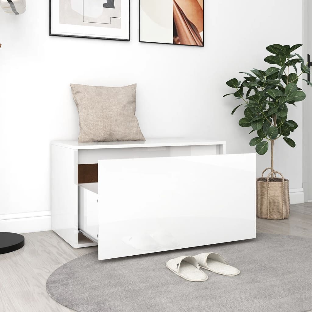 Halbank Hoogglans Wit 80cm - 55% Korting! (Kras)
