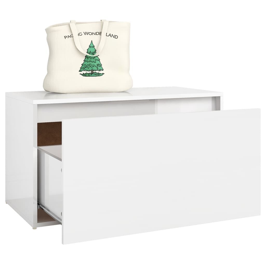 Halbank Hoogglans Wit 80cm - 55% Korting! (Kras)