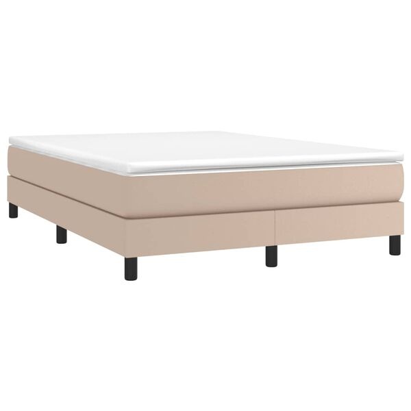vidaXL Bedframe Cappuccino 140x200 cm - 40% Korting!