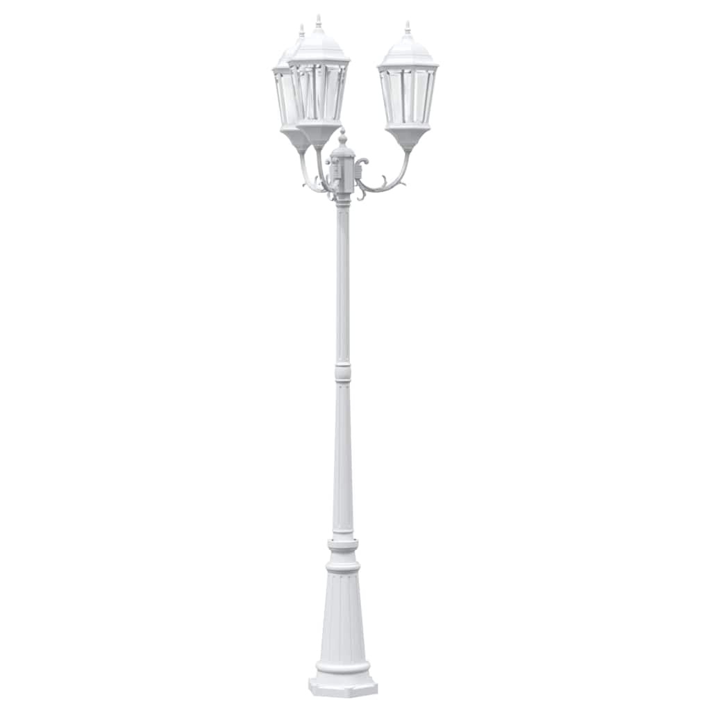 vidaXL Tuinlamp Wit 235cm - 40% Korting! Aluminium