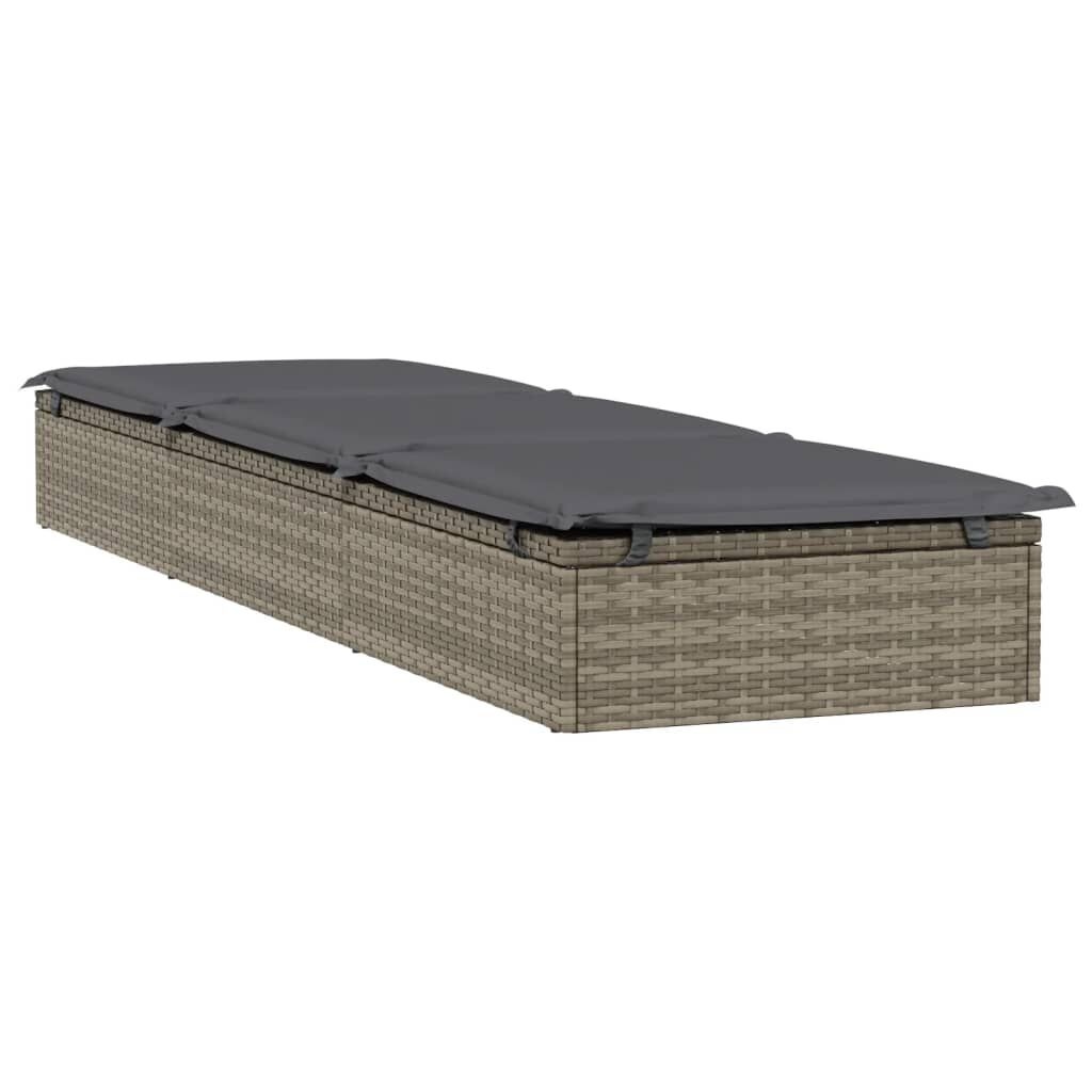 vidaXL Ligbedden Set (2) + Tafel Grijs - 35% Korting!