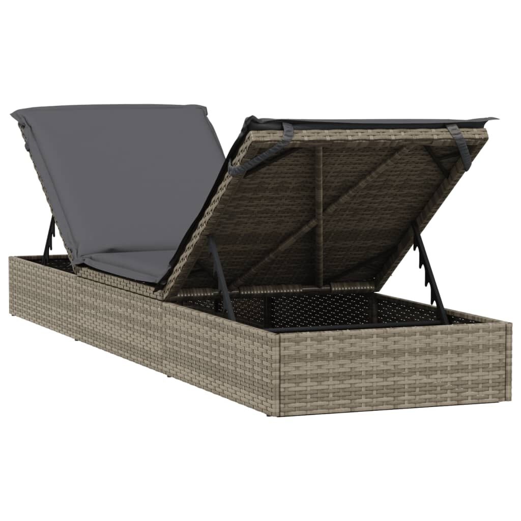 vidaXL Ligbedden Set (2) + Tafel Grijs - 35% Korting!