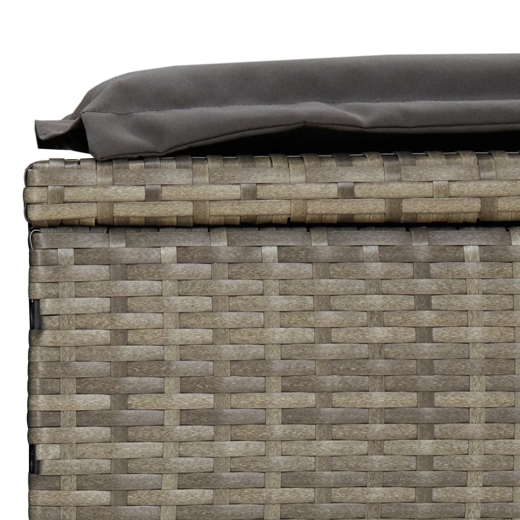 vidaXL Ligbedden Set (2) + Tafel Grijs - 35% Korting!