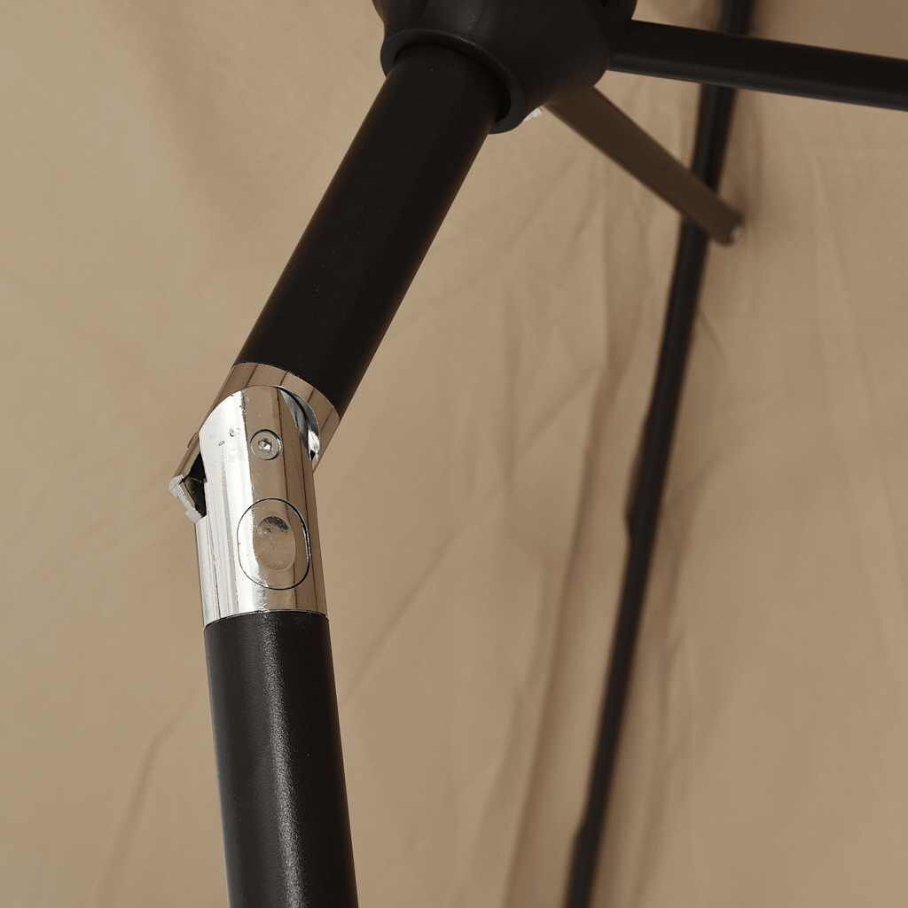 vidaXL Parasol 300x200cm Taupe - 40% Korting!
