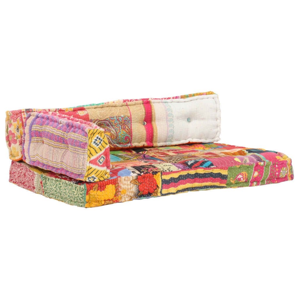 VidaXL Palletbank Kussen Patchwork - 60% Korting!