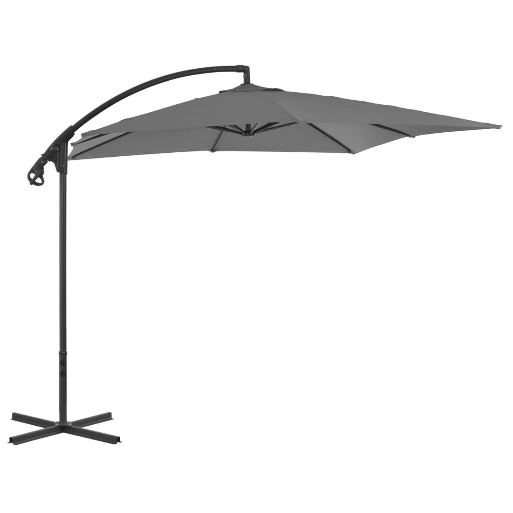 VidaXL Zweefparasol Antraciet 250x250cm - 47% Korting!