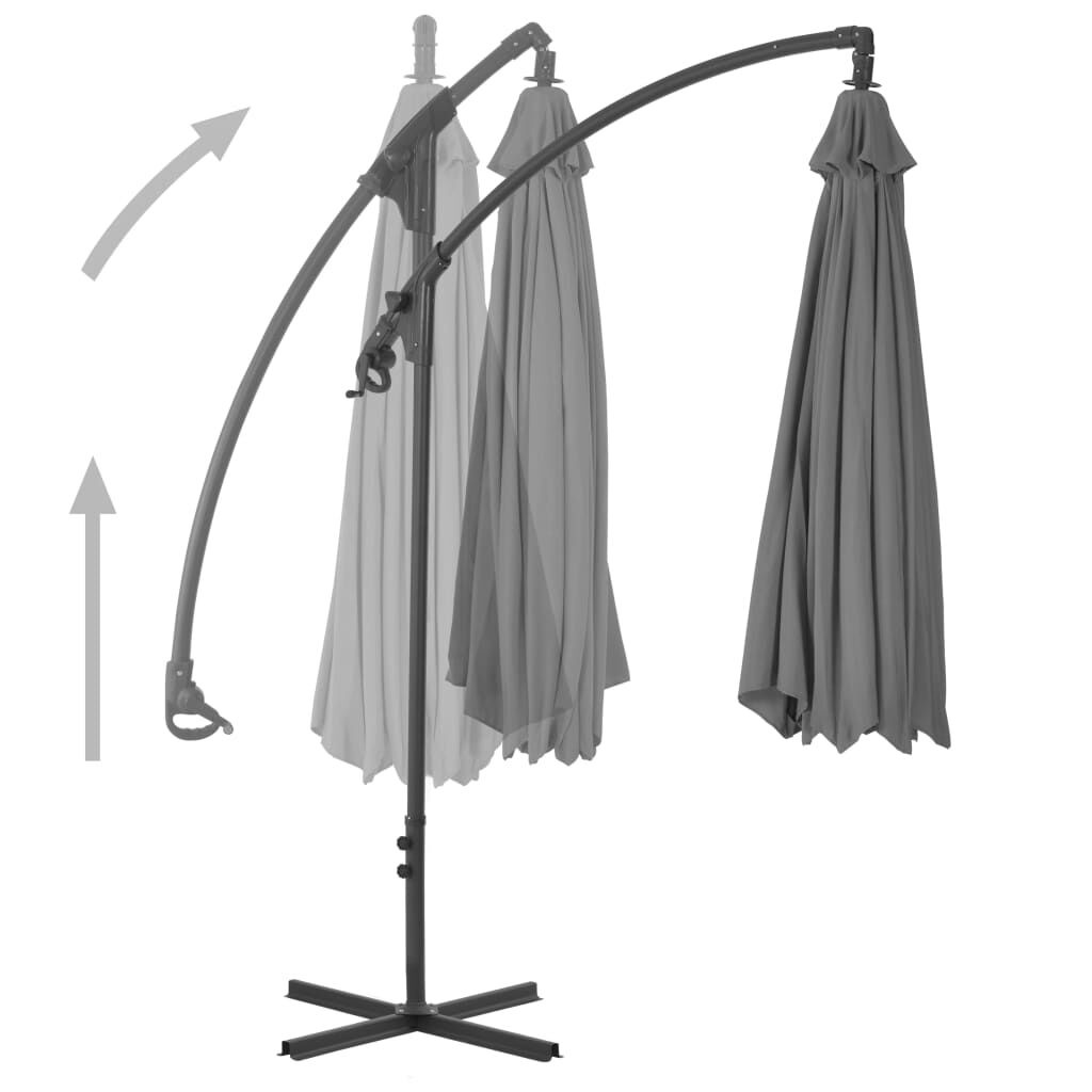 VidaXL Zweefparasol Antraciet 250x250cm - 47% Korting!