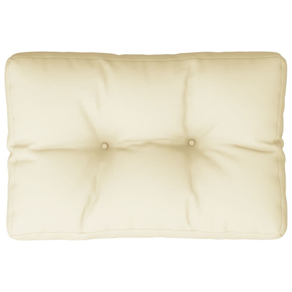 VidaXL Palletkussen Crème 60x40x12cm - 47% Korting!