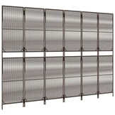 vidaXL Kamerscherm 6 Panelen Bruin - 55% Korting!