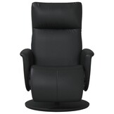 vidaXL Verstelbare Fauteuil Zwart Kunstleer - 40% Korting!