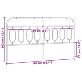 vidaXL Hoofdbord 160cm Zwart - 61% Korting!