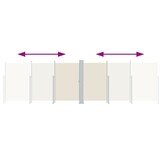 VidaXL Uittrekbaar Windscherm Crème 200x600cm - 40% Korting!