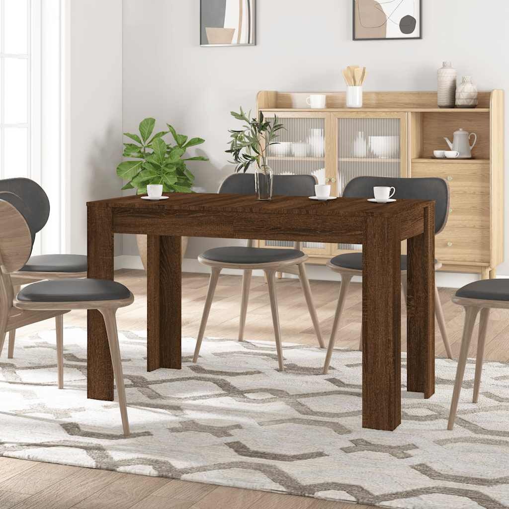 Eettafel Bruin Eiken 120cm - 40% Korting! (Zo Goed Als Nieuw)