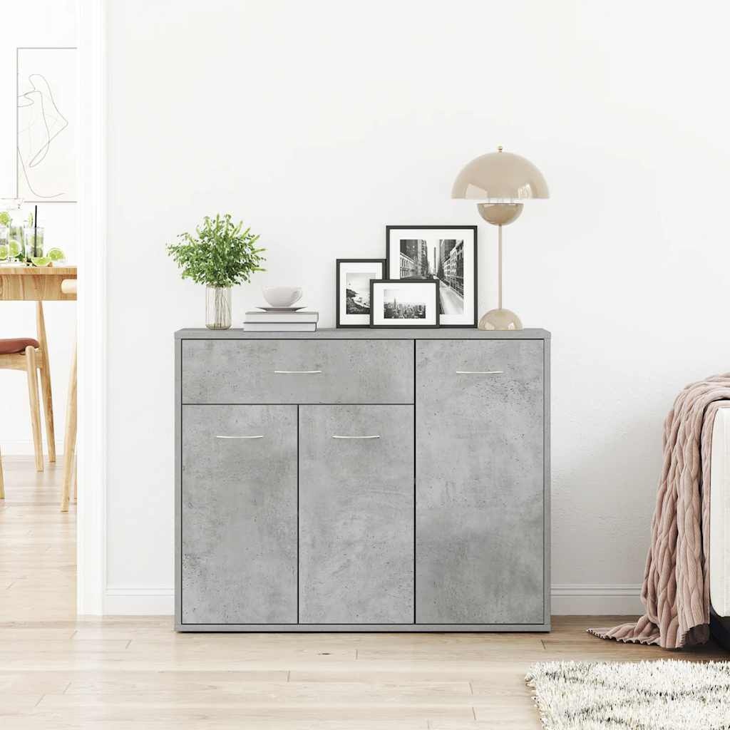 vidaXL Dressoir Betongrijs 88cm - 40% Korting!