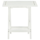 VidaXL Bistrotafel Acaciahout Wit - 40% Korting!