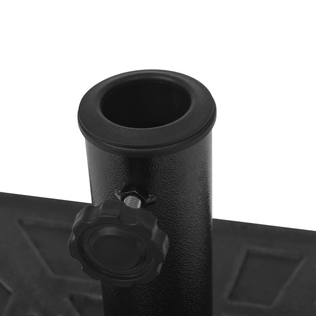 vidaXL Parasolvoet Zwart - 19kg - 60% Korting! (Defect)